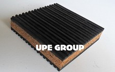 100 pack Anti Vibration isolation pad rubber/cork 4x4x7/8 SUB FLOOR VIBRATION