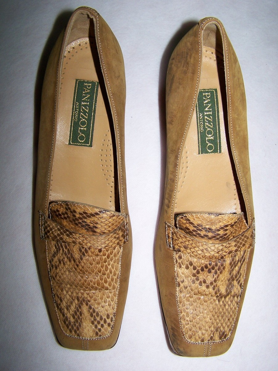 SCARPE PANIZZOLO ANTONIO N 38 100% PYTHON SKIN MADE IN ITALY