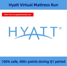 Hyatt Virtual Mattress Run for Qualifying Nights And Points, 400 Points/Night