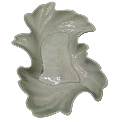 Claire Lerner 50s Art Pottery Dish #251 Green Speckled California