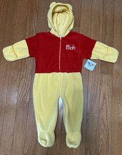 Disney Winnie the Pooh Costume Hoodie Outfit Size 9/12 Months