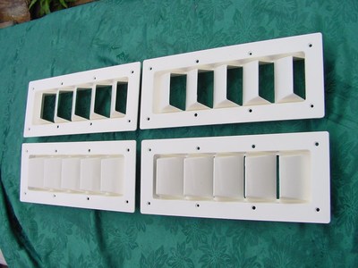 BOAT VENT LOUVER 14'' BILGE EXHAUST SEA RAY  SILVERTON ! 4 pack NEW  WHITE 