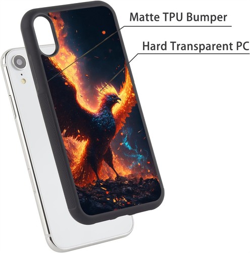 For iPhone SE4 16E 12 13 14 15 16 Pro Max Phoenix flying wings Plastic TPU Cover - Picture 18 of 25