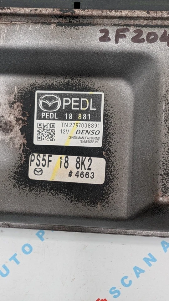 Used 2016 Mazda 3 DENSO PEDL18881 ECU TN27970088 - Image 2 of 3