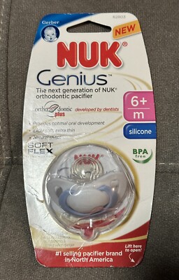 NUK Genius orthodontic pacifier - NEW - BPA Free - 6+ months, Size 2 Blue