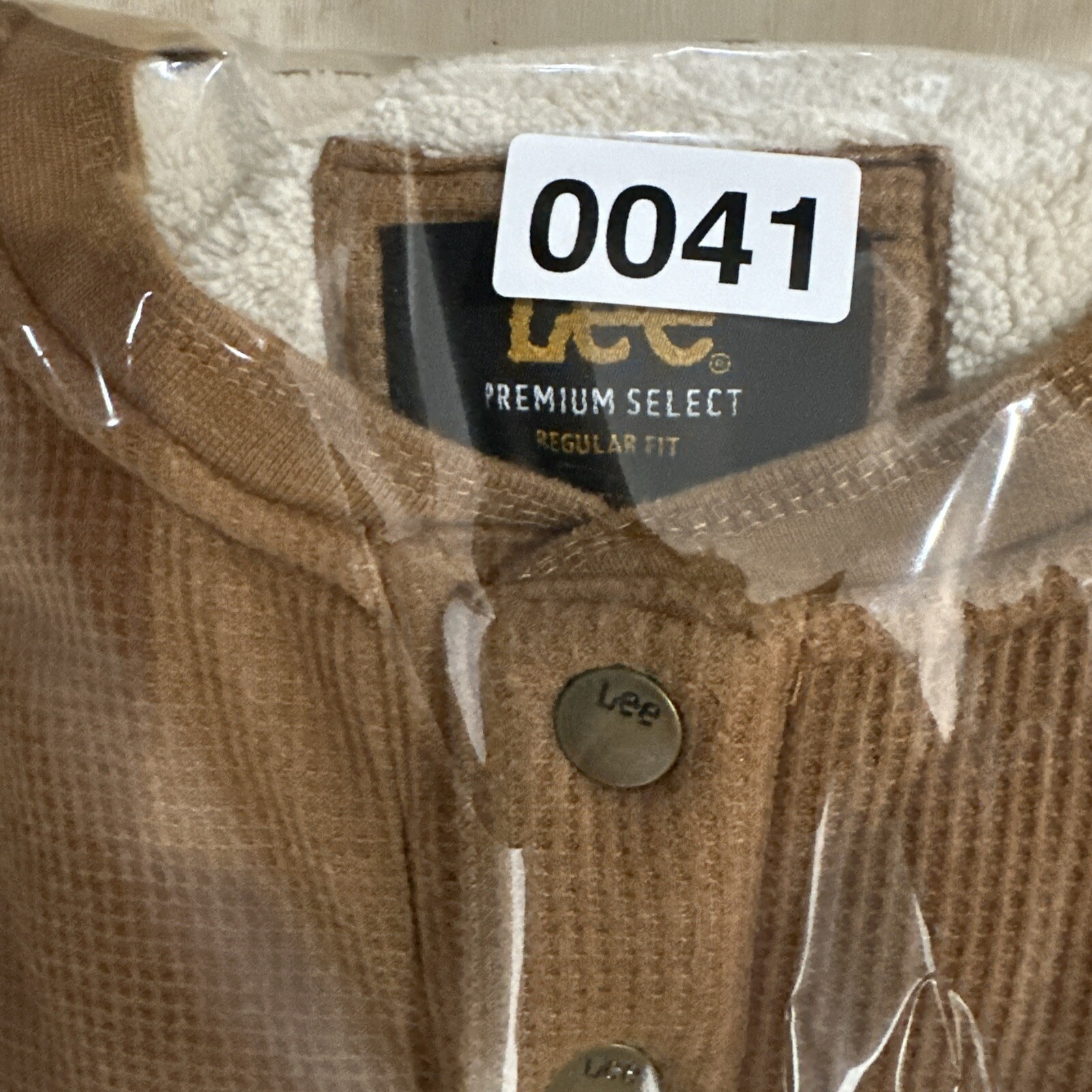 Lee Brown Cotton Sharpa Lined Button Up Size XXL - image 6