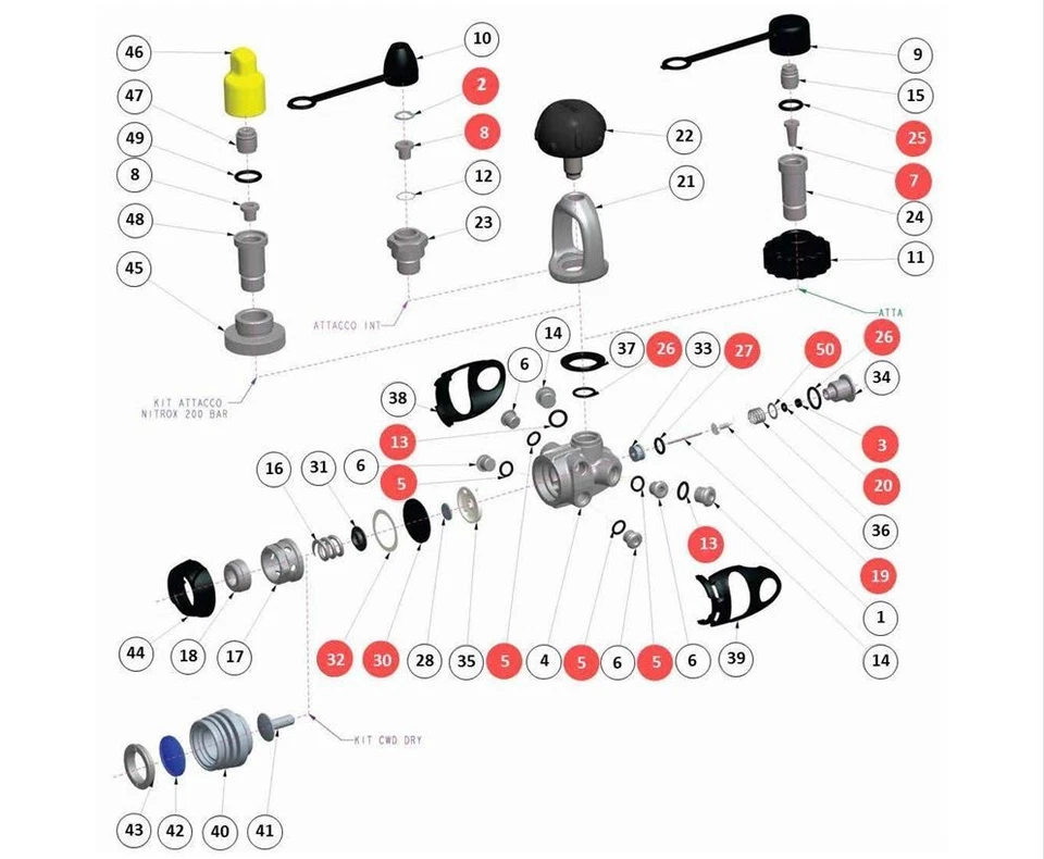 Revision von Scubapro, Subgear und Mares Atemregler - Paketangebot - Bild 2 von 4