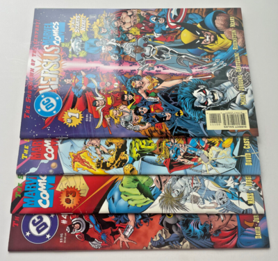 Marvel vs. DC #1-4 Complete Comic Book Set Ron Marz Spider-Man