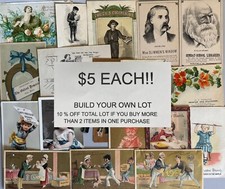VICTORIAN TRADE CARD BUILD YOUR OWN LOT $1 to $5 shipping $3 flat rate