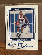 1999-00 SP Top Prospects Vital Signs #JG JELANI GARDNER Auto Pepperdine 223