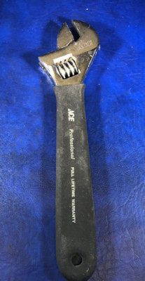 Vintage 8'' Ace Adjustable Wrench
