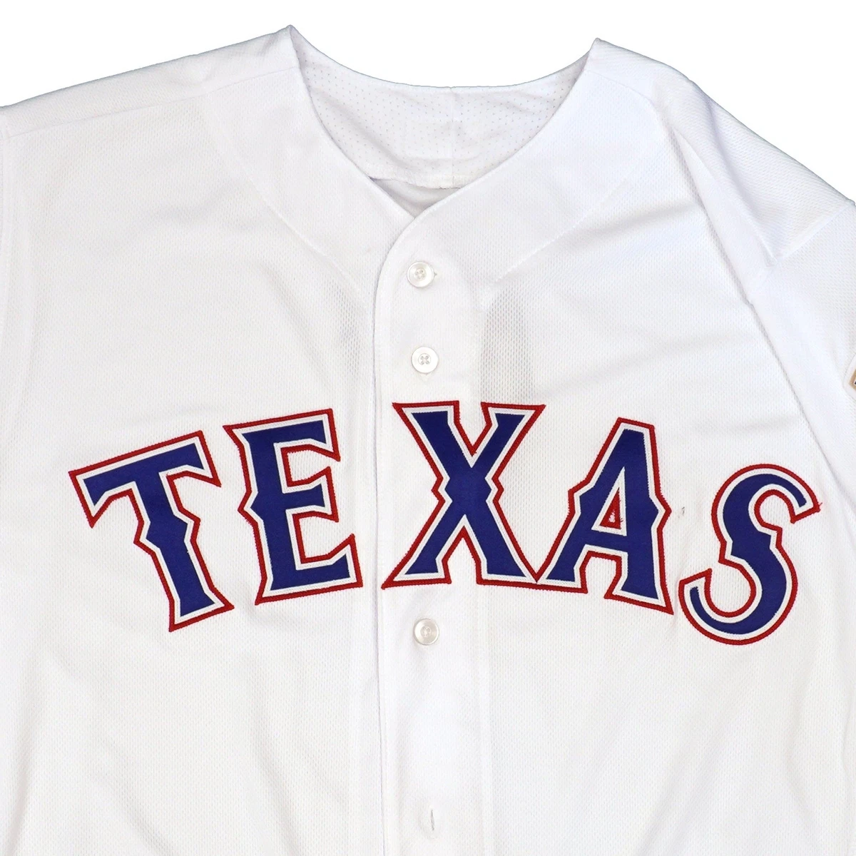 Texas Rangers White Home Authentic Flex Base Jersey by Majestic