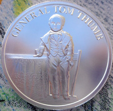 1 oz. GENERAL TOM THUMB Circus Sideshow Series #6 BU round .999 fine silver 98.31 per troy oz