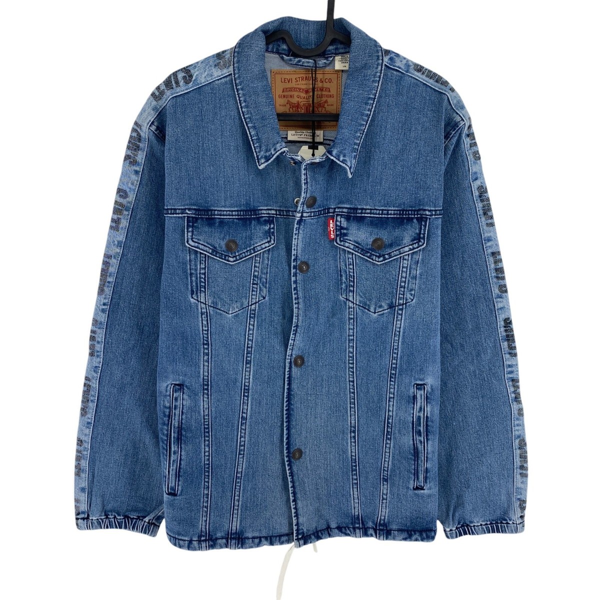 LEVI'S ブルーデニム　ジャケット　コーチ Levi's Men Blue Denim Trucker Coach's Jacket Coat Size L | eBay