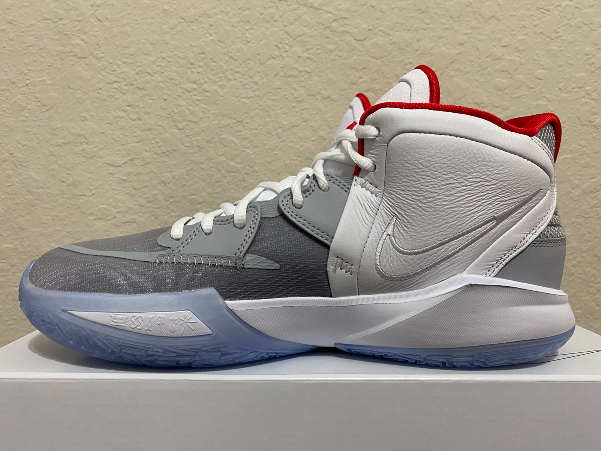 Nike Kyrie Infinity 8 By You ID White Pure Platinum Red Zoom