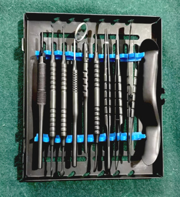 Micro Periodontal Oral Surgery Kit Surgical Instruments Black