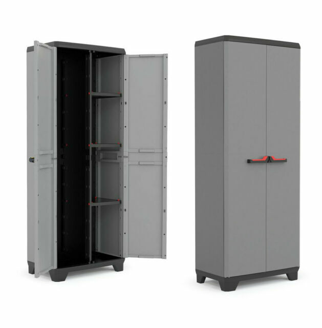 Armadio In Metallo Sightlife Con Ripiani Regolabili - Mobile Per Cucina, Soggiorno, Esterno