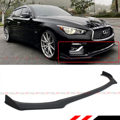 FOR 18-24 Infiniti Q50 Base Luxe Winglet Style Front Bumper Lip Spoiler Splitter
