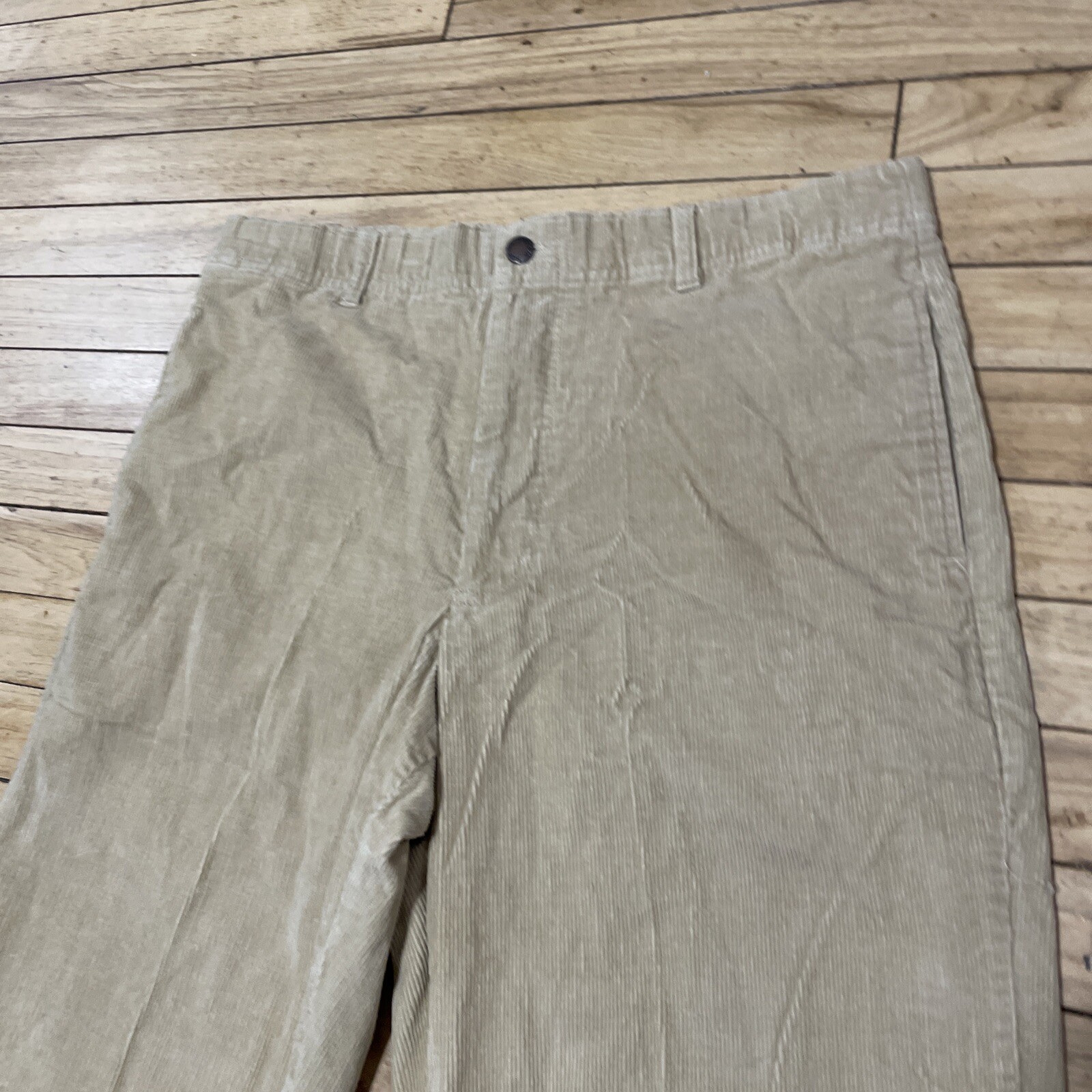 SCANDIA WOODS Corduroy Pants Men 34M Brown Western Preppy Cords Retro 90s 35x27