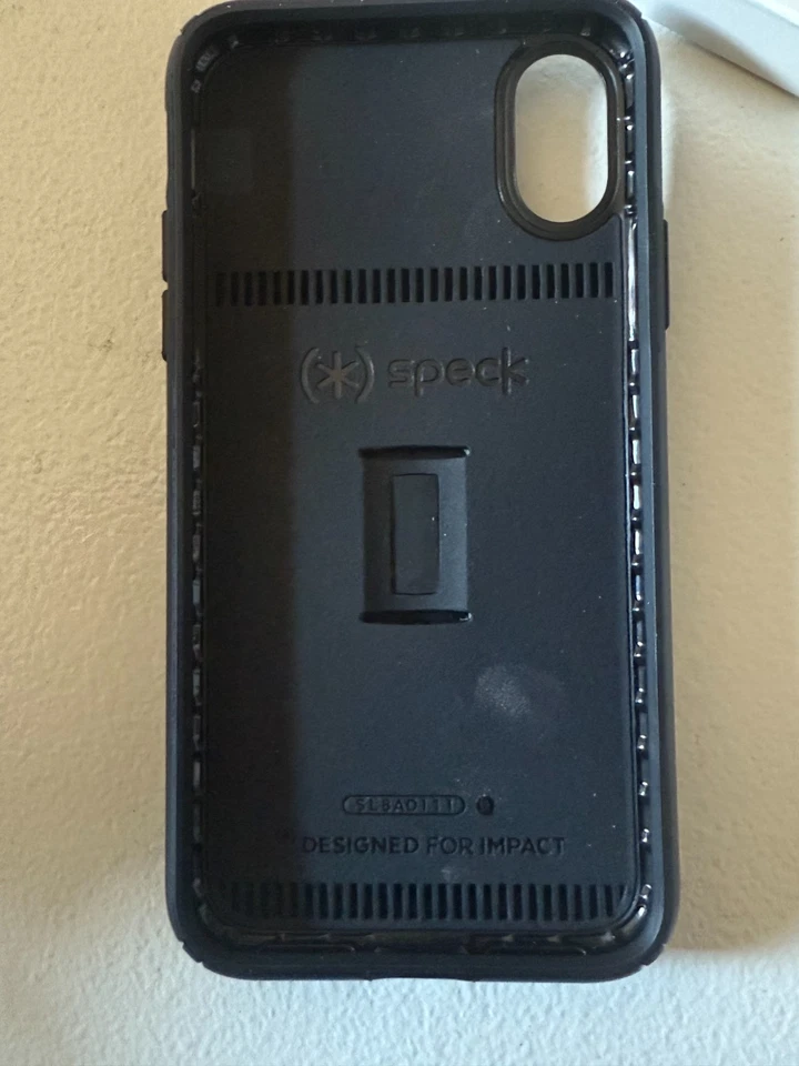 FUNDA SPECK IPHONE 10 X XS BILLETERA, DIVERTIDA FUNDA AQUA/NEGRO, RFID, PROTECTOR PANTALLA 9H Foto 4 de 4