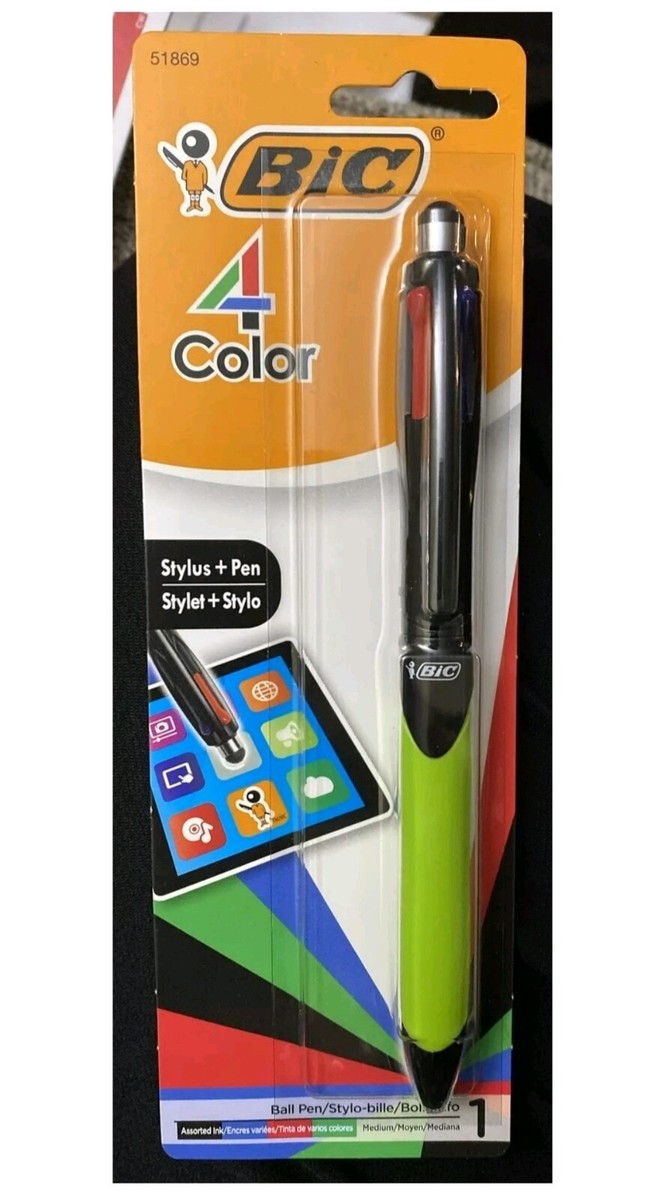 BIC 4-color Grip Stylus and Ballpoint Pen 51869 for sale online