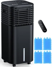 4-IN-1 Portable Air Conditioners, Evaporative Air Cooler W/4 Modes & 3 Speeds, 1
