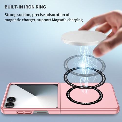 Magnetic Shockproof Case for Samsung Galaxy Z Flip 3 4 5 6 7 Wireless Charging - Picture 40 of 63