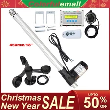 6000N Single Axis Sunlight Track Tracker Kit & 18" DC 12V Linear Actuator System
