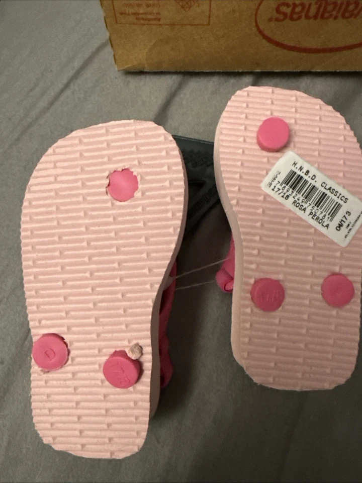 Havaianas 人字拖 迪士尼 米妮老鼠 2 色 粉色 背带 儿童 美国 4 码 — 第 4/4 张图片