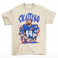 Cam Skattebo Cartoon Style New York Football T-Shirt