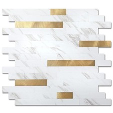 20 - Sheet Peel and Stick Backsplash Wall Tile, PVC Kitchen Backsplash, Stick...