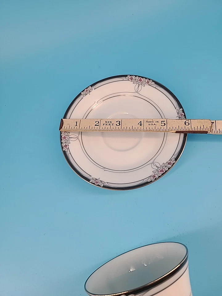 Juego de tazas y platillos de té Legendary By Noritake Seance rosas rosadas #3791 repuesto Foto 4 de 4