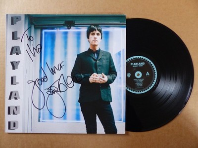 JOHNNY MARR signed Autogramm signiert auf ''PLAYLAND'' Vinyl Schallplatte LP