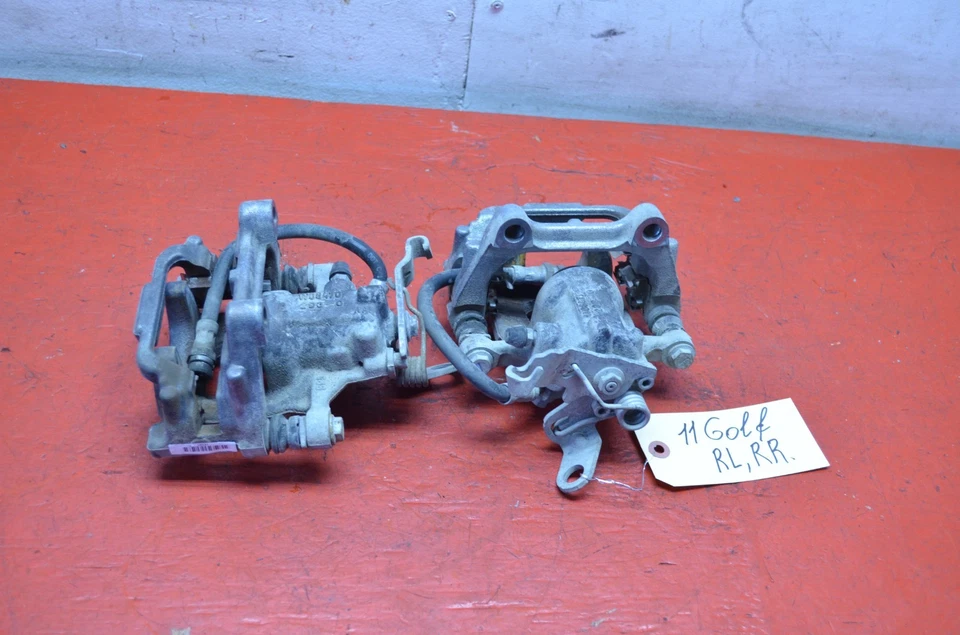 10-14 VOLKSWAGEN GOLF TRACCIÓN DELANTERA TRASERA IZQUIERDA/DERECHA JUEGO DE PINZAS DE FRENO OEM Foto 2 de 4