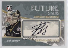 2010-11 ITG Between the Pipes GoalieGraphs Igor Bobkov #A-IB Auto 5r8