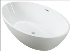 Vanity Art Freestanding Acrylic Bathtub, 39.5"x69"