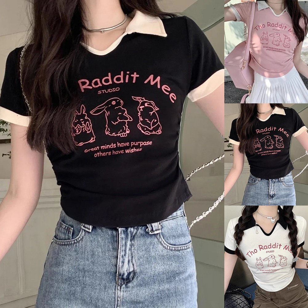 ALTRA Camicia donna alla moda con collo a polo e parte inferiore per varie occasioni