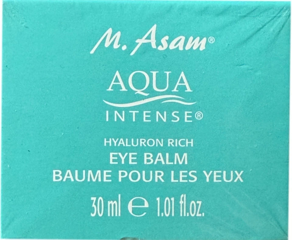 M. Asam Aqua интенсивный гиалуроновый богатый бальзам для глаз - 1,01 жидк. oz.-NIB-запечатанный - Изображение 2 из 3