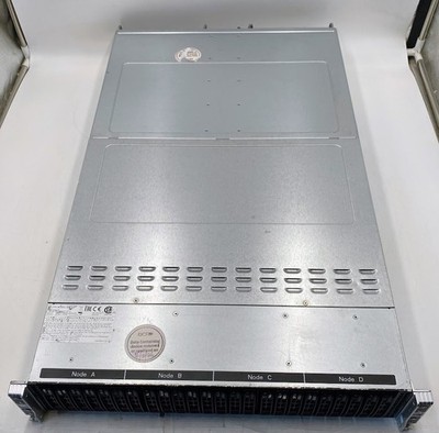 Supermicro 217-120 4 Node Rack Server- No SSD, No RAM, 8x XEON E5-2620v3, No OS