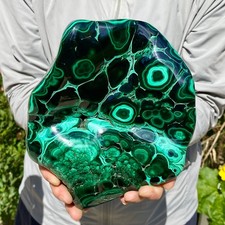 6.1LB Natural Polished Malachite Mineral freeform specimen Reiki Stone