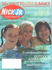 NICK JR FAMILY Magazine June July 2006 Dads Day 4th Cookout Food Games Crafts