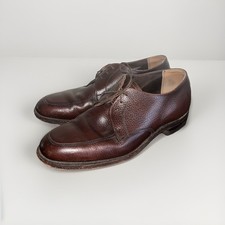 Vtg Men  s Sz 10 EW Hush Puppies Brown Leather Oxfords HTF 95438 Made In USA