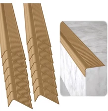 Stair Edge Protector (Pack of 15) 36X2X1 Inch Anti-Slip Stair Corner Trim Rubber