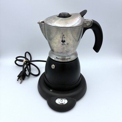 Bialetti Mukka Express Cappuccino Maker Made In Italy Electric Plug Base - Works