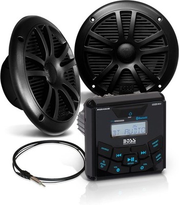 Boss Audio MCKGB450B.6 Marine Stereoanlage 6,5'' Lautsprecherset Bluetooth USB...