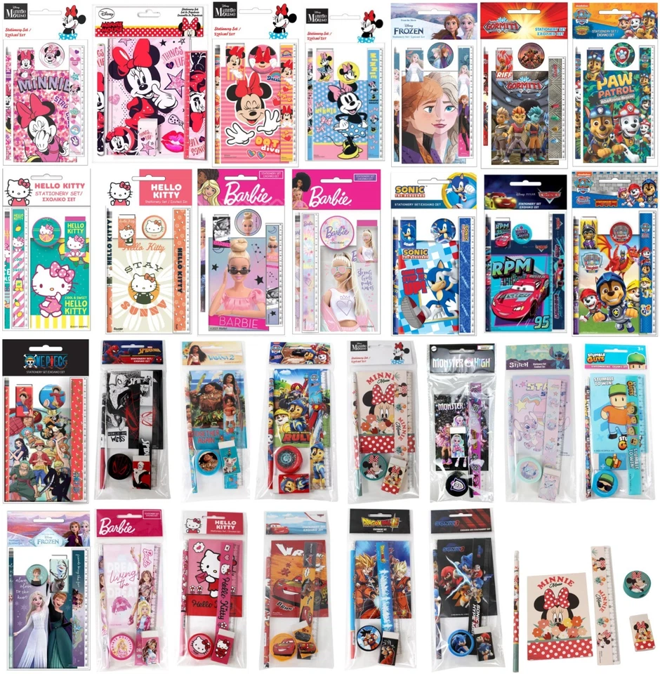 Kinder Schreibset 5tlg Disney Marvel Geschenkidee Schulbedarf Schreibwarenset