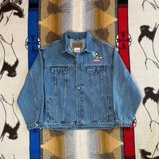 Vintage 90s Mickey Mouse Denim Jacket Size XL Disney Trucker