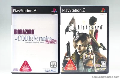 Resident Evil Code : Veronica X & Resident Evil 4 PS2 [Japan NTSC-J] (Biohazard) - Photo 1/4