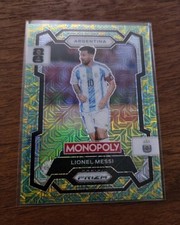 2026 FIFA Prizm Monopoly World Cup Soccer Lionel Messi #1 Hat Trick Mojo Rare