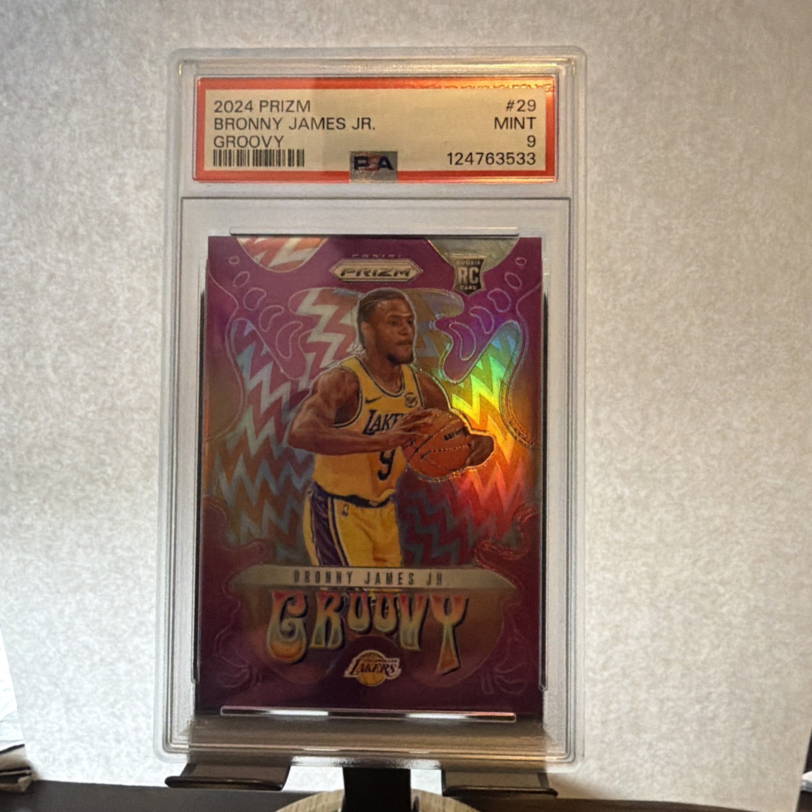 2024-25 Panini Prizm Bronny James Jr. Groovy Rookie RC Case Hit SSP
